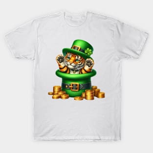 Tiger Hat for Patrick's Day T-Shirt